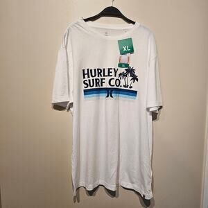 Hurley Surf Co. XL NWT White Graphic T Shirt
